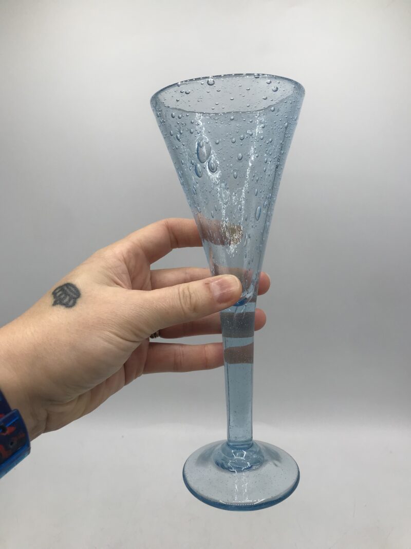 Service 8 flutes verre Biot bleu – Image 5