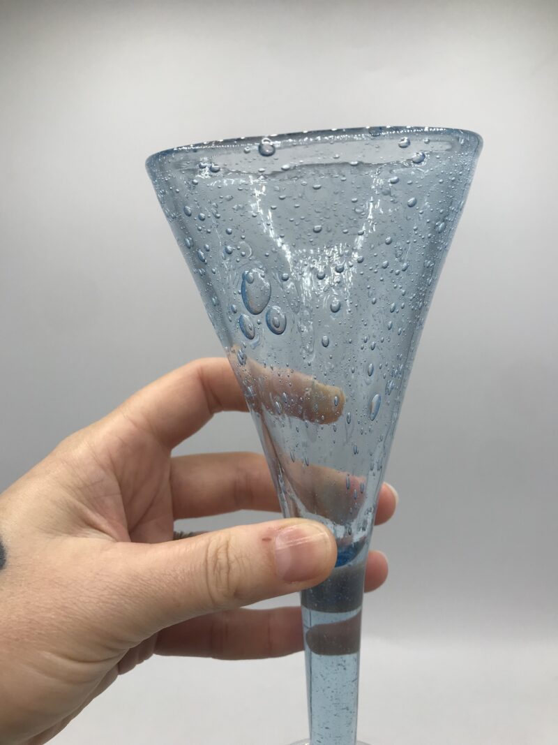 Service 8 flutes verre Biot bleu – Image 6