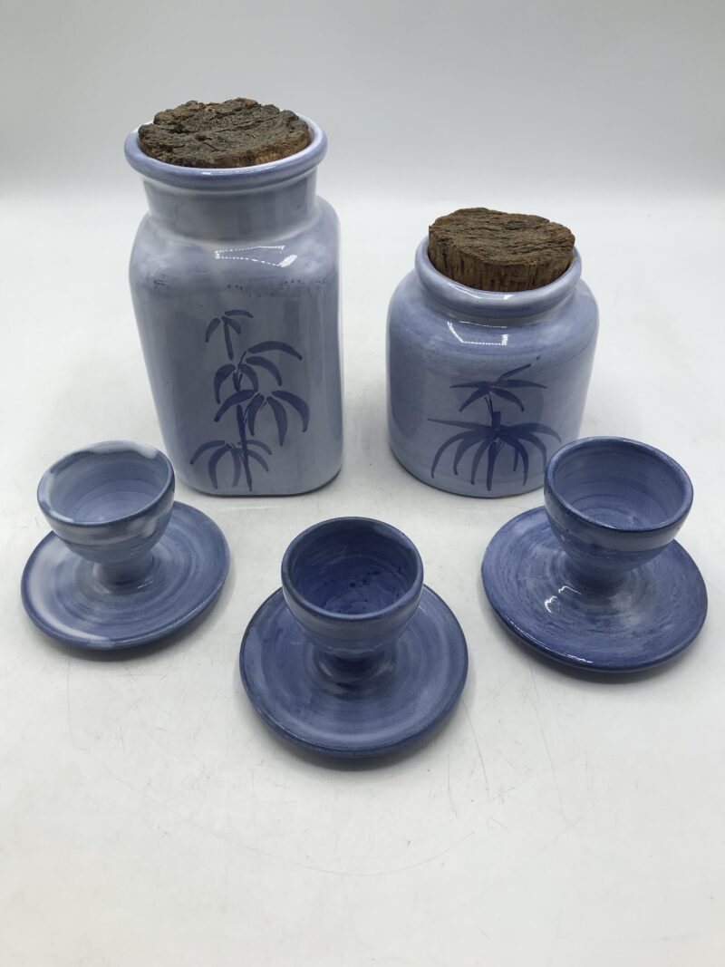 Ensemble 5 pièces de poteries artisanales signée Cogolin – Image 11