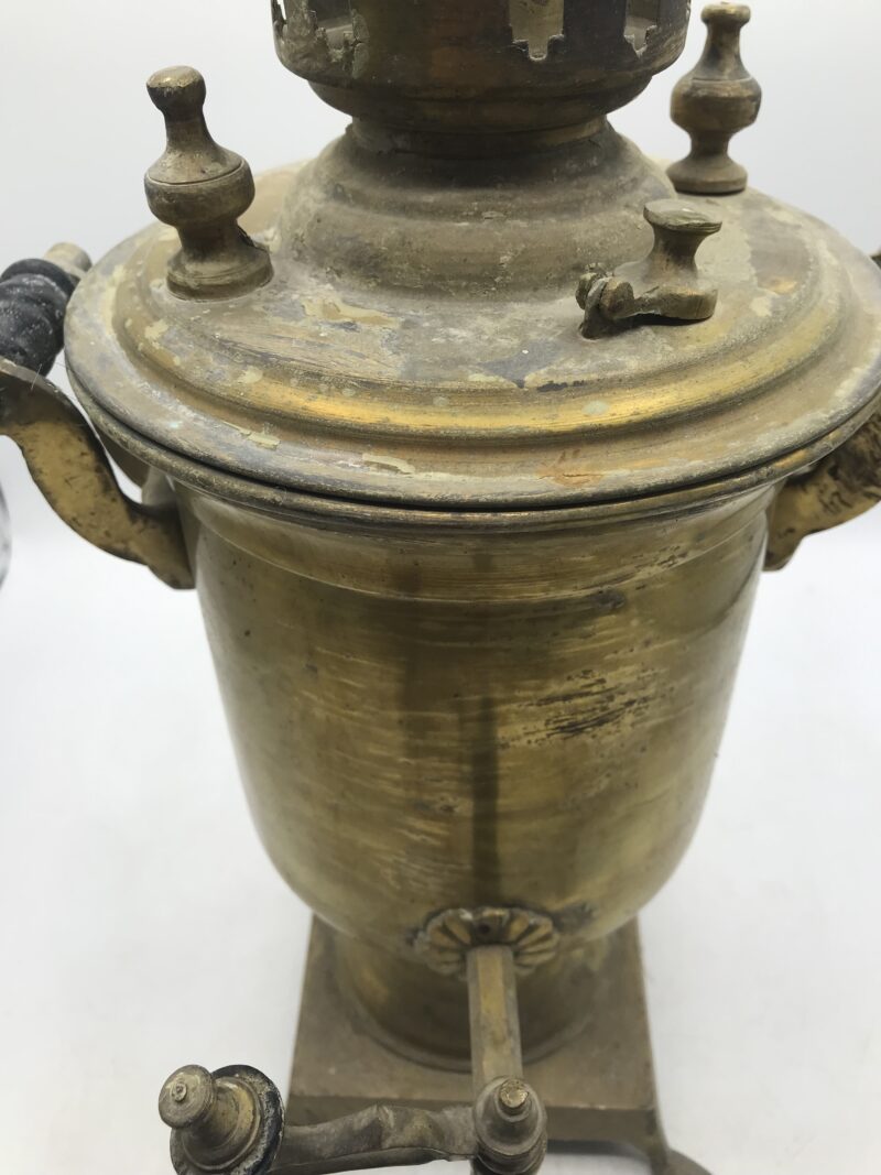 Samovar en cuivre et laiton – Image 11