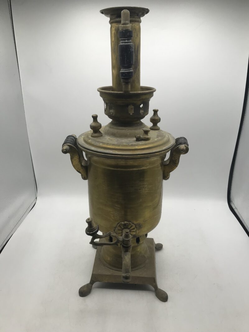 Samovar en cuivre et laiton – Image 9