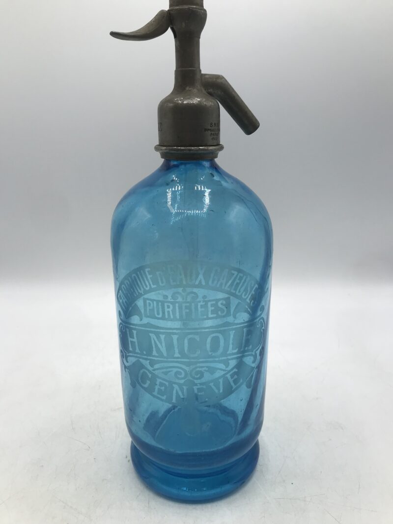 Duo de siphon ancien en verre – Image 3