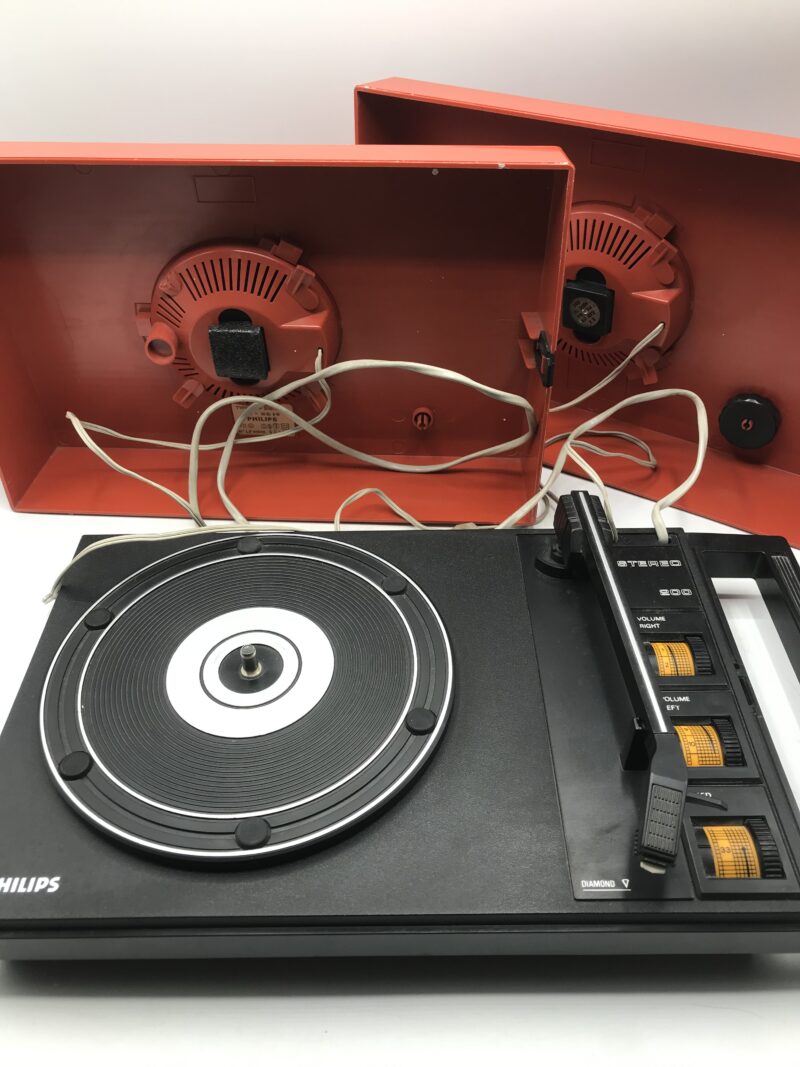 Tourne disque Philips stéréo 200 vintage – Image 6
