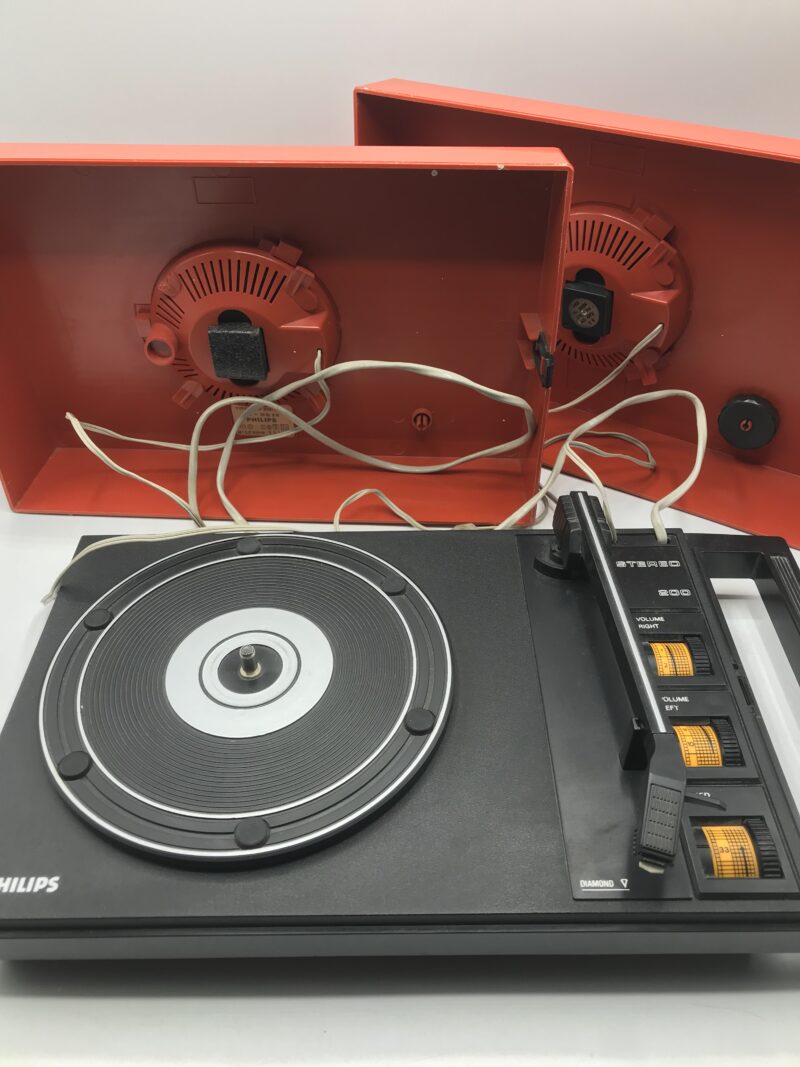 Tourne disque Philips stéréo 200 vintage – Image 7