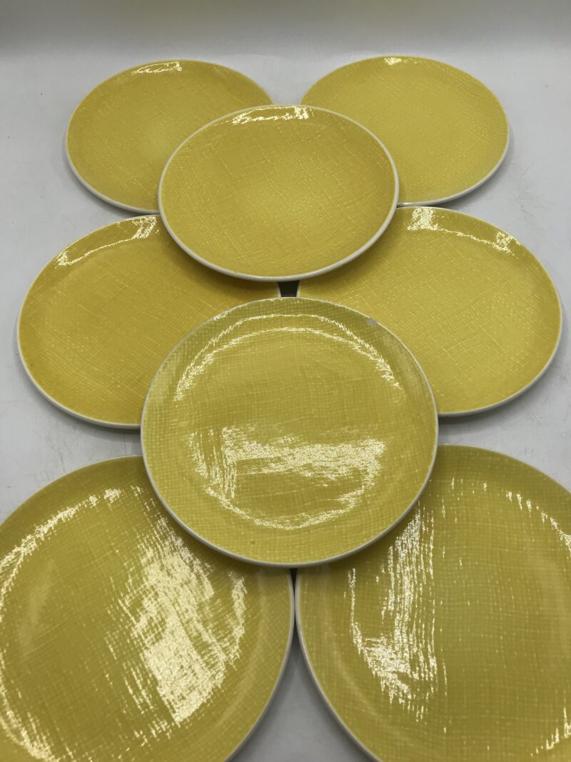 Assiettes Salins Deauville jaune