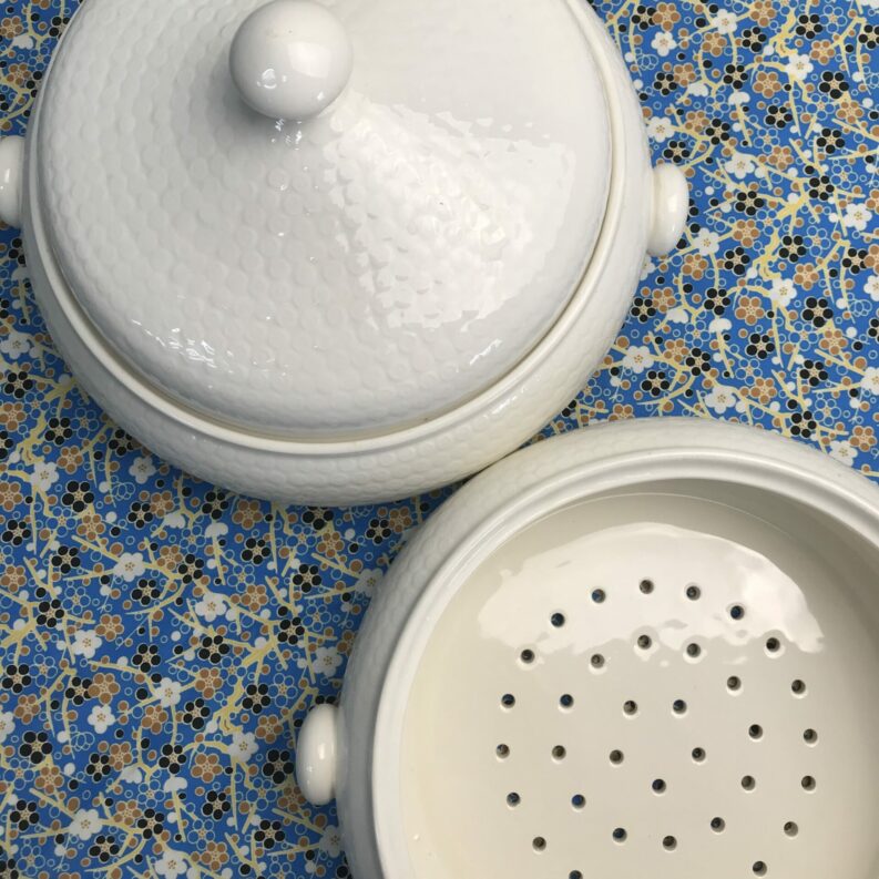 couscoussière Gien blanche