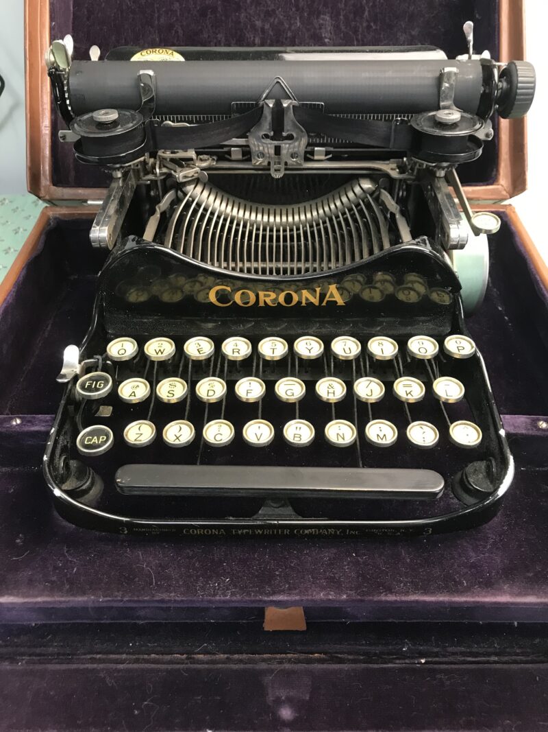 machine à écrire Corona 1920 vintage (1)