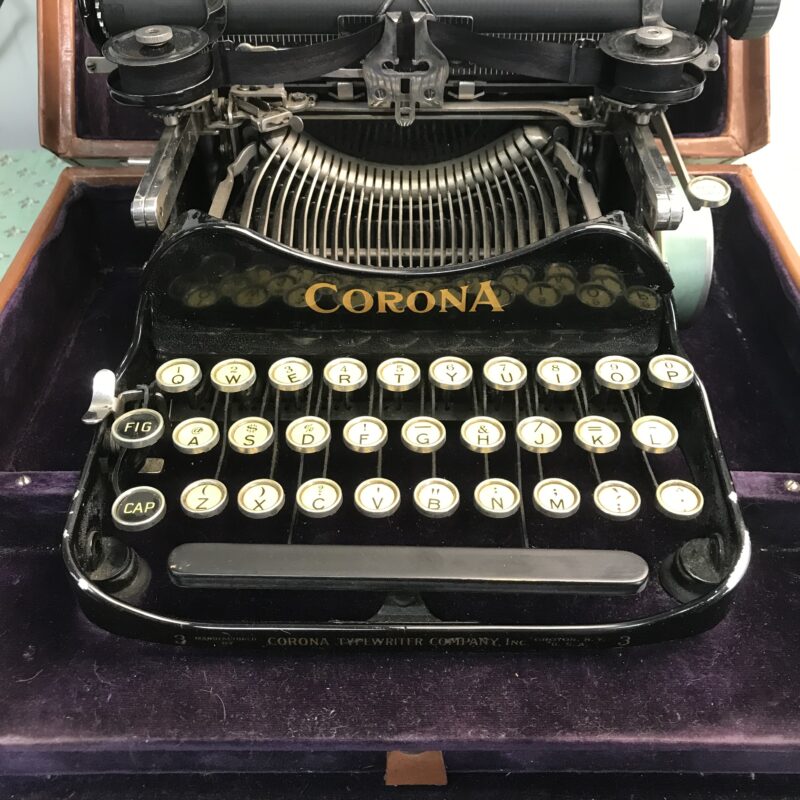 machine à écrire Corona 1920 vintage (1)
