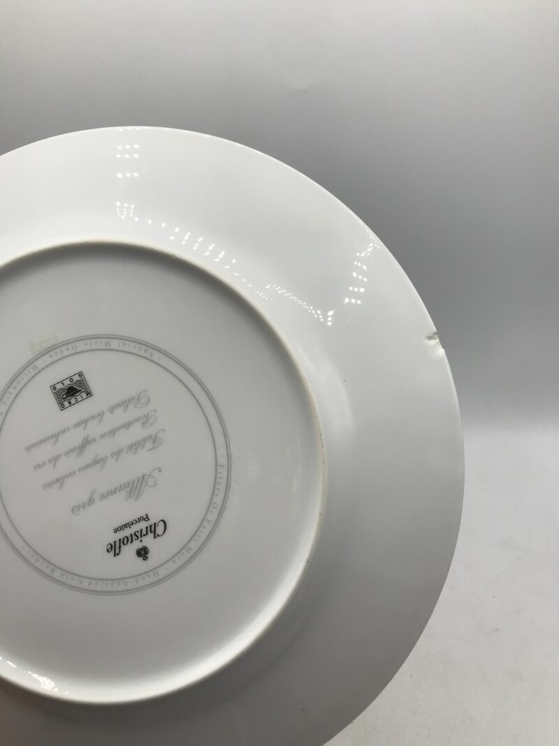 Service 10 assiettes Christofle "Alliance gris" – Image 3