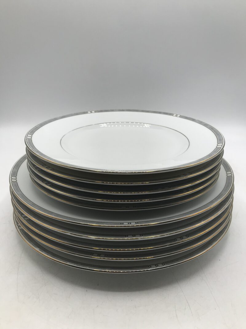 Service 10 assiettes Christofle "Alliance gris" – Image 7