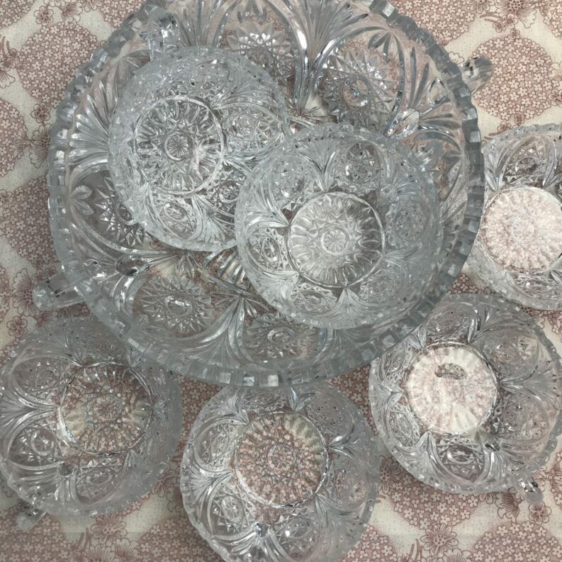 service à fruit cristal