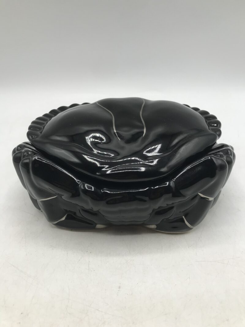 terrine noire céramique crabe Michel Caugant