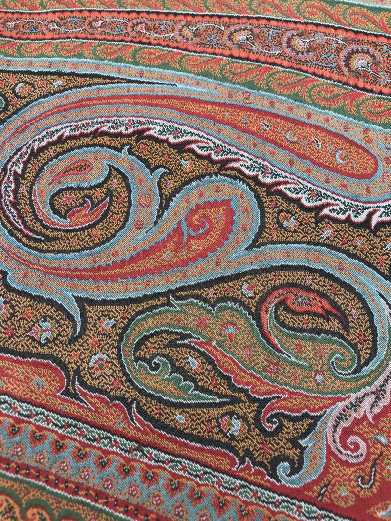 Tenture en cachemire ancien indien signée – Image 9