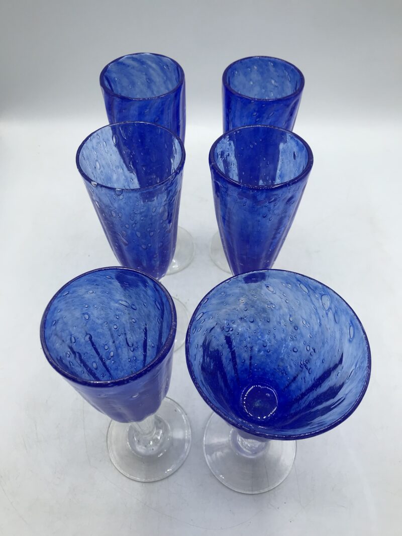 Lot de 7 pièces en verre soufflé – Image 4