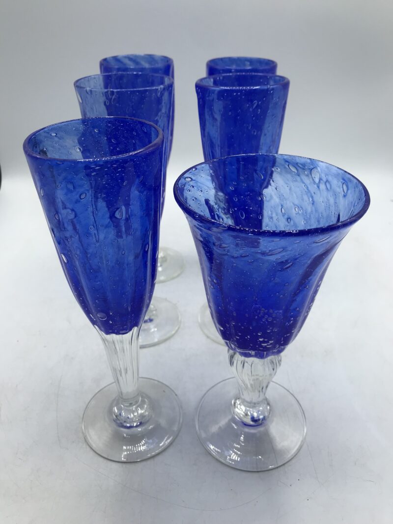 Lot de 7 pièces en verre soufflé – Image 5