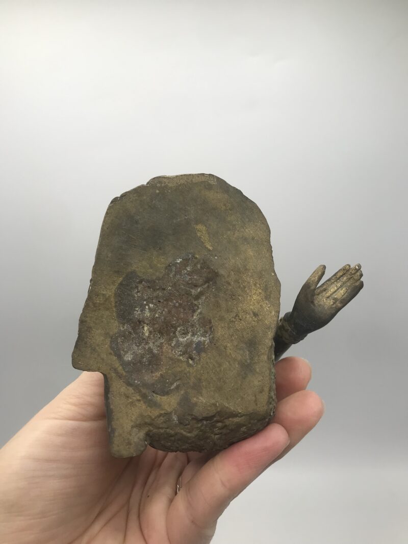 Sculpture bronze doré divinité – Image 9