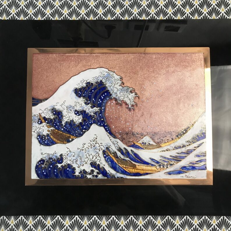 tableu gravure hokusai la vague