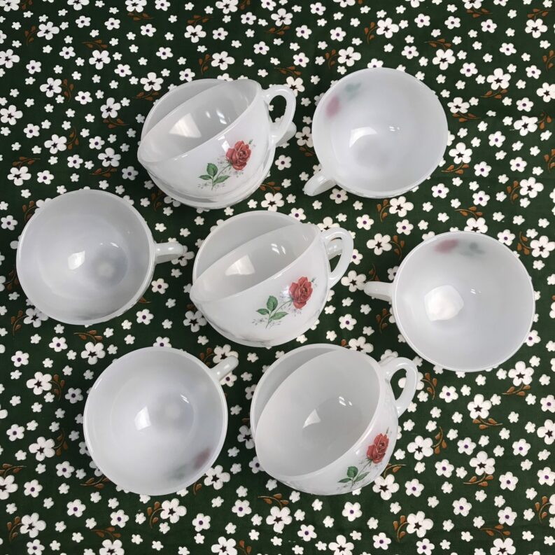 tasses café arcopal roses