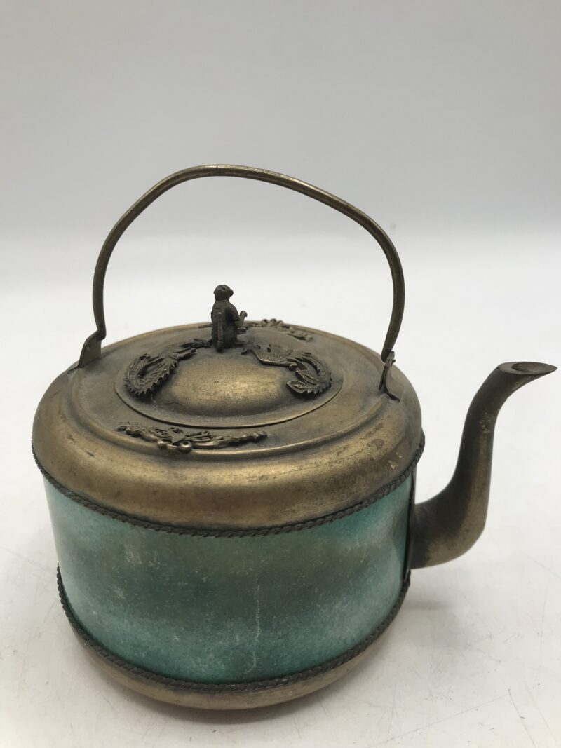 Théière cloisonnée rustique laiton – Image 6