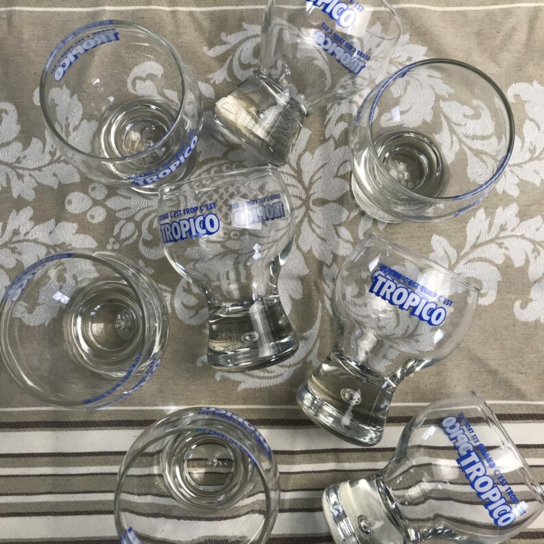 verres tropico vintage
