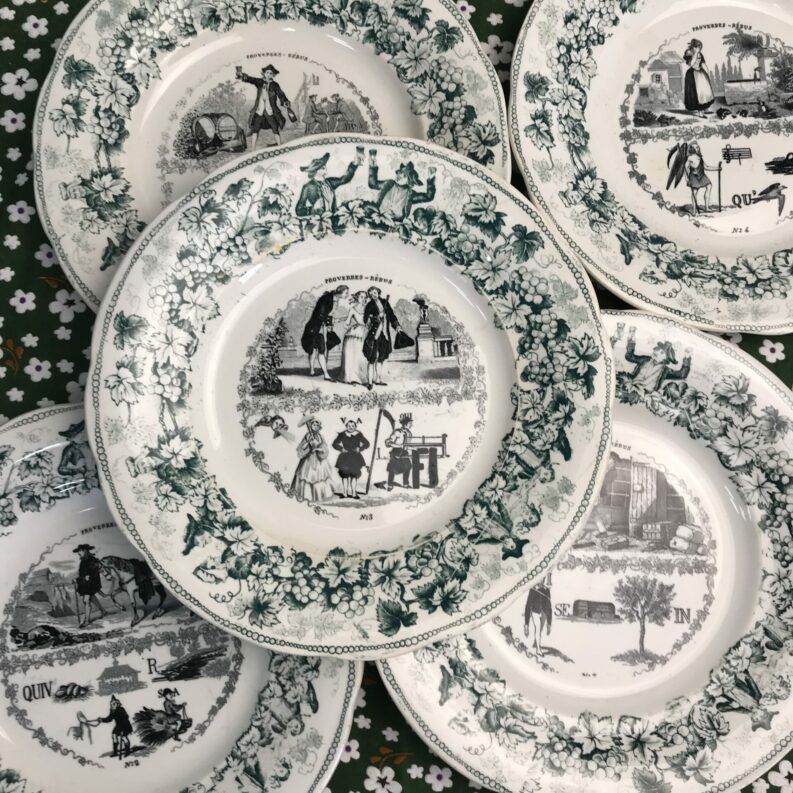assiettes creil et montereau
