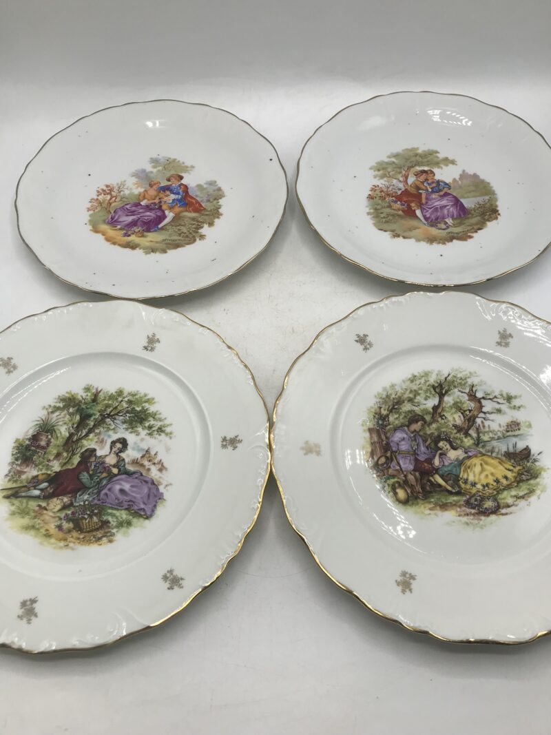 assiettes porcelaine limoges Fragonard