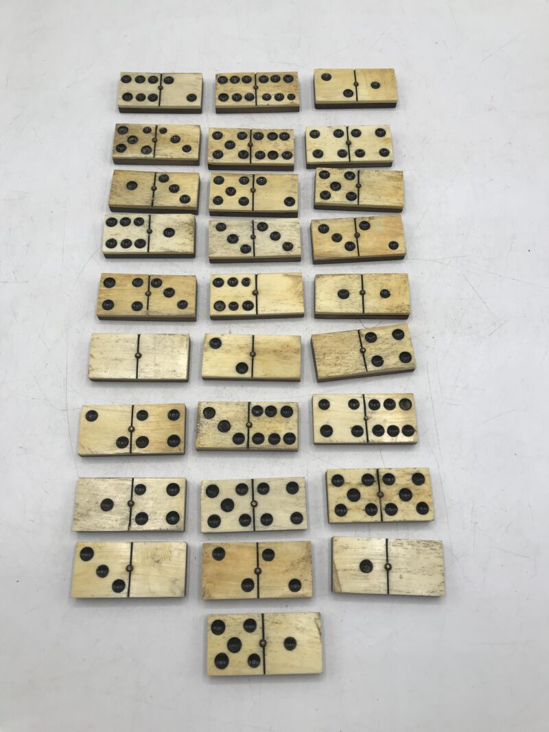 Dominos en ébène et os – Image 2