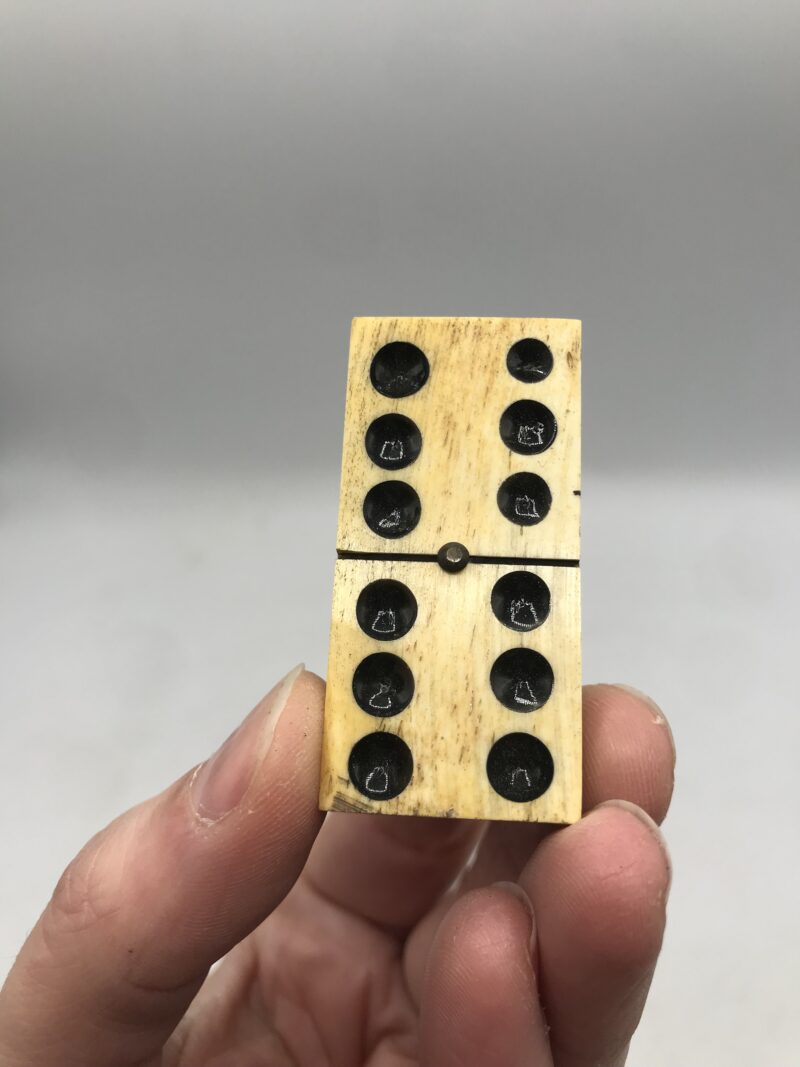 Dominos en ébène et os – Image 8