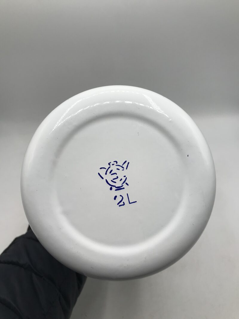 Lot de deux pièces en émail blanc – Image 10