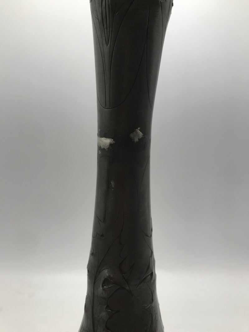 Duo de vase étain Art nouveau – Image 3