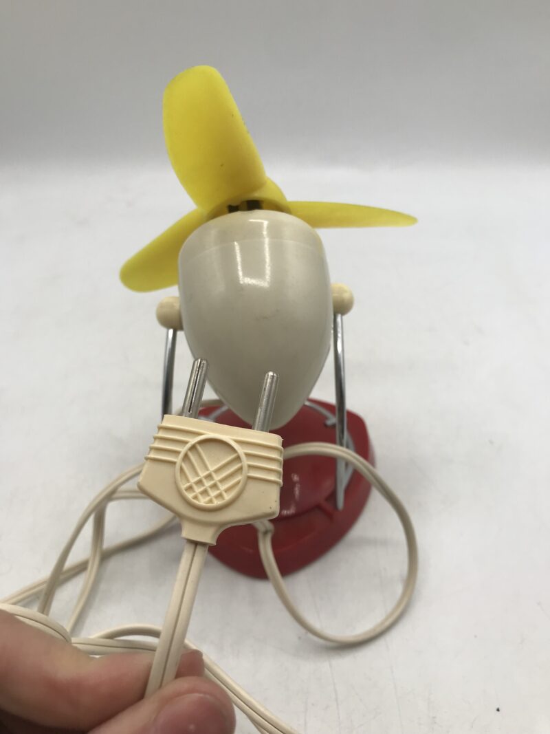Petit ventilateur vintage Philips jaune – Image 3