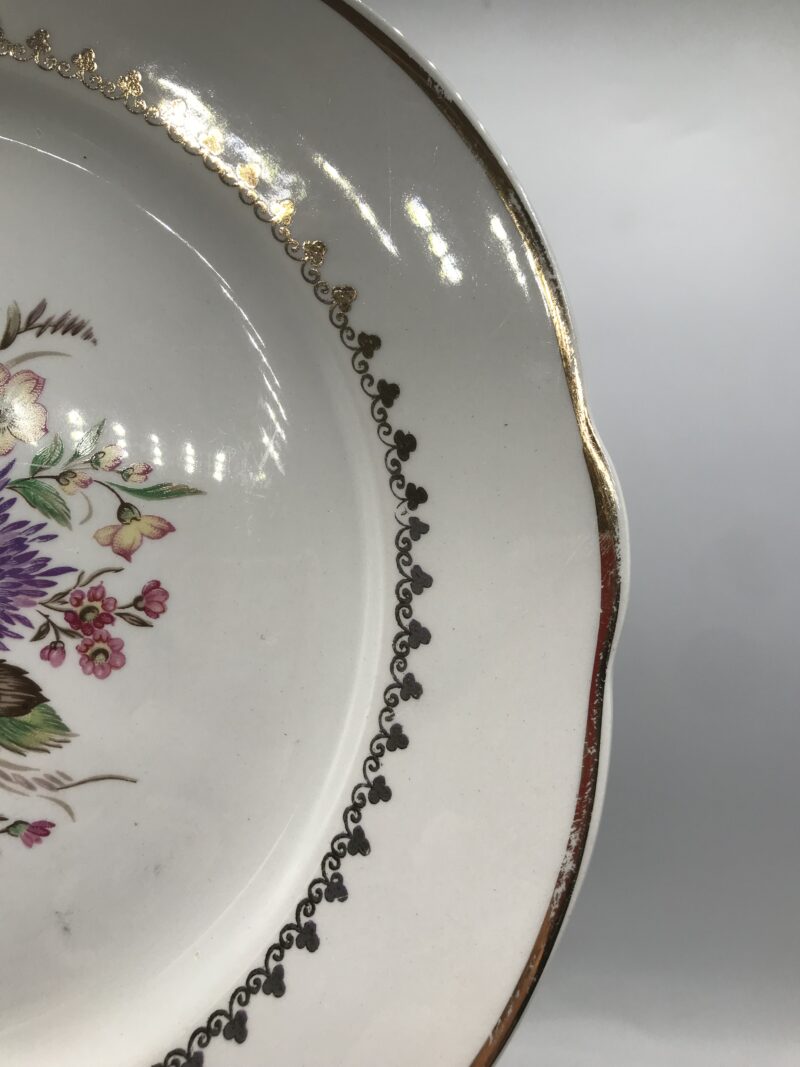 Lot de 6 assiettes fleurs Lunéville – Image 3