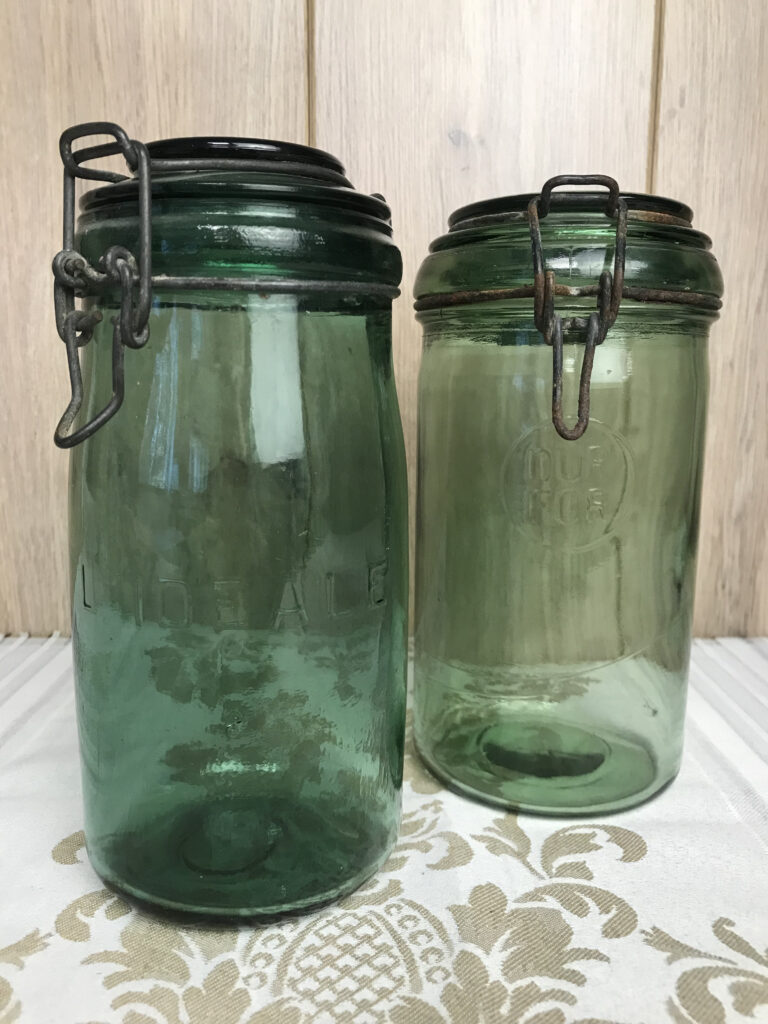 Lot 9 bocaux vintage anciens L'IDEAL 1 litre - Arts de la table