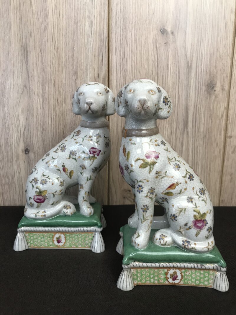 chiens porcelaine de chine wong lee