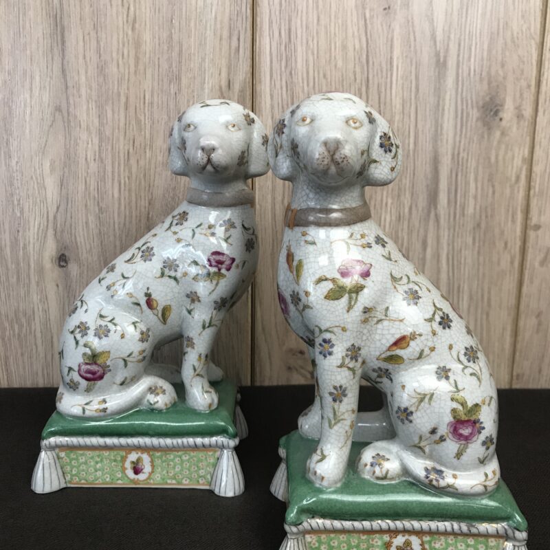 chiens porcelaine de chine wong lee