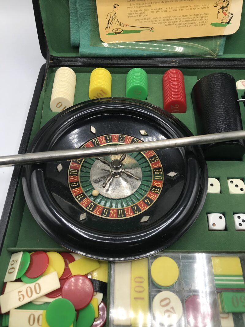 Ancien coffret de jeux roulette – Image 3