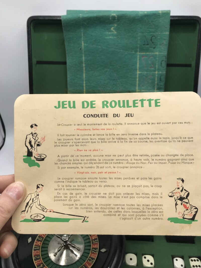 Ancien coffret de jeux roulette – Image 4
