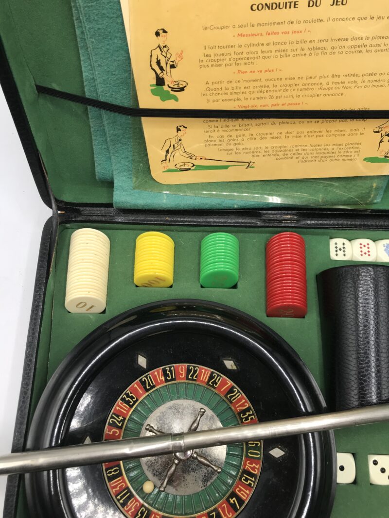 Ancien coffret de jeux roulette – Image 7