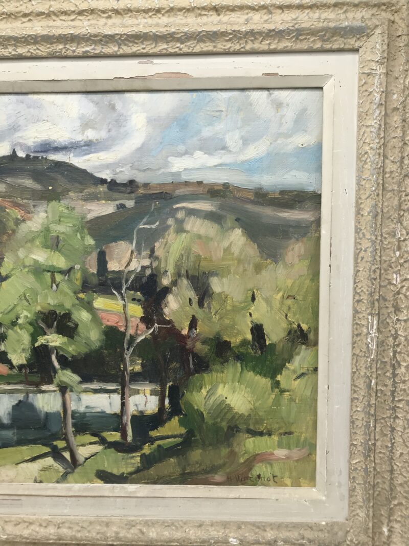 Duo de tableaux anciens signés – Image 11