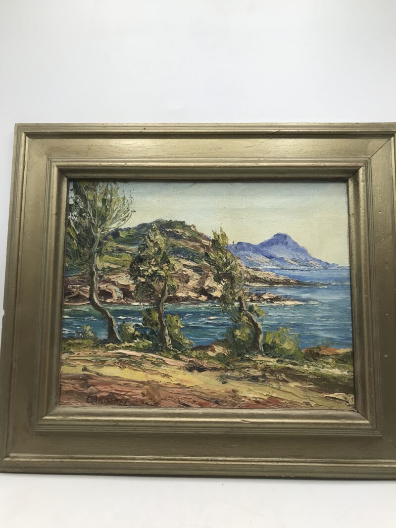 Duo de tableaux anciens signés – Image 13
