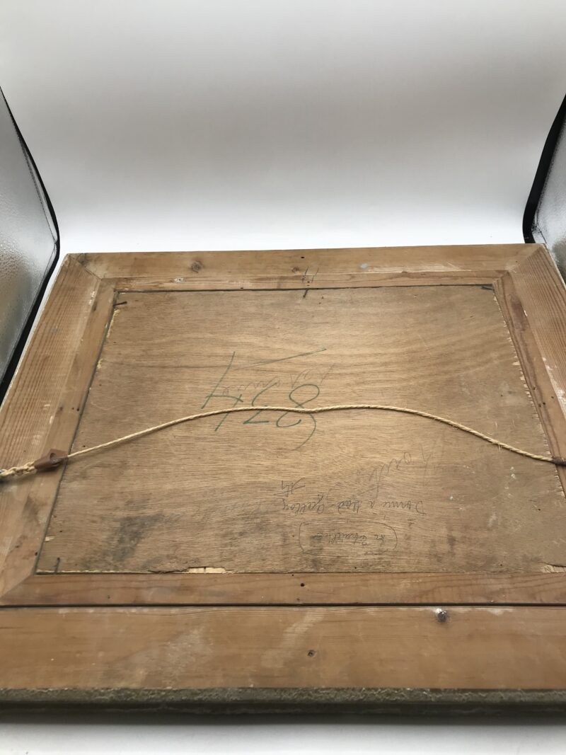 Duo de tableaux anciens signés – Image 15