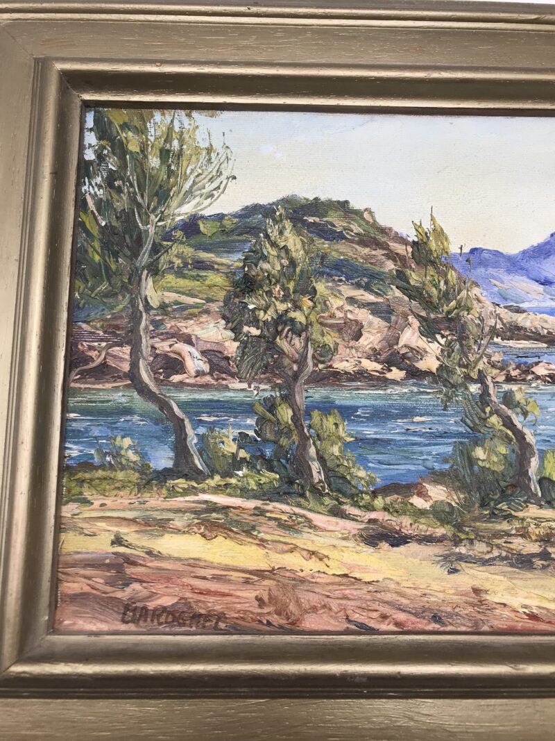 Duo de tableaux anciens signés – Image 18