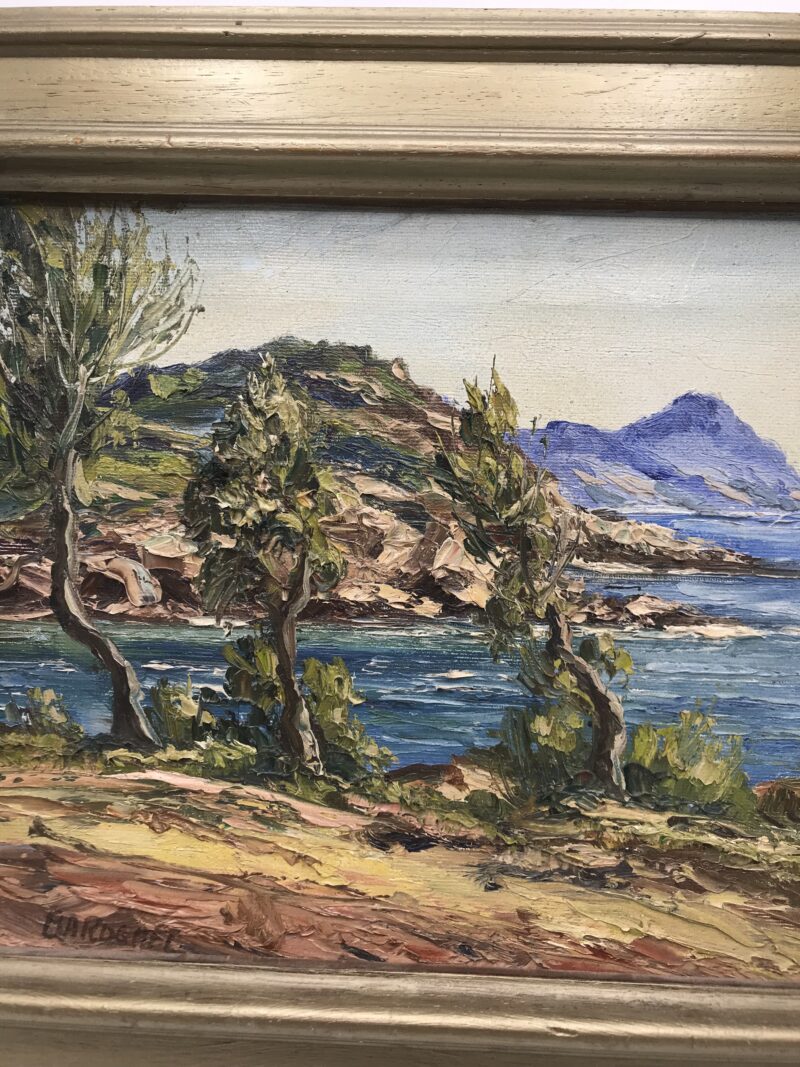 Duo de tableaux anciens signés – Image 3