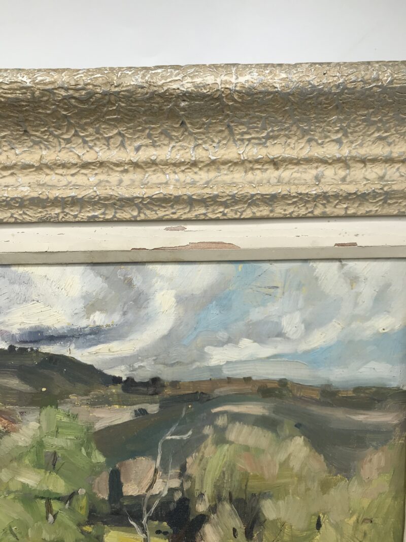 Duo de tableaux anciens signés – Image 7