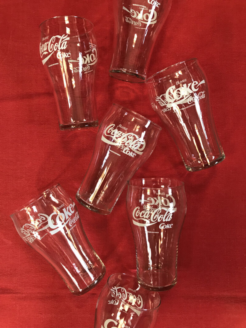 verres coca vintage