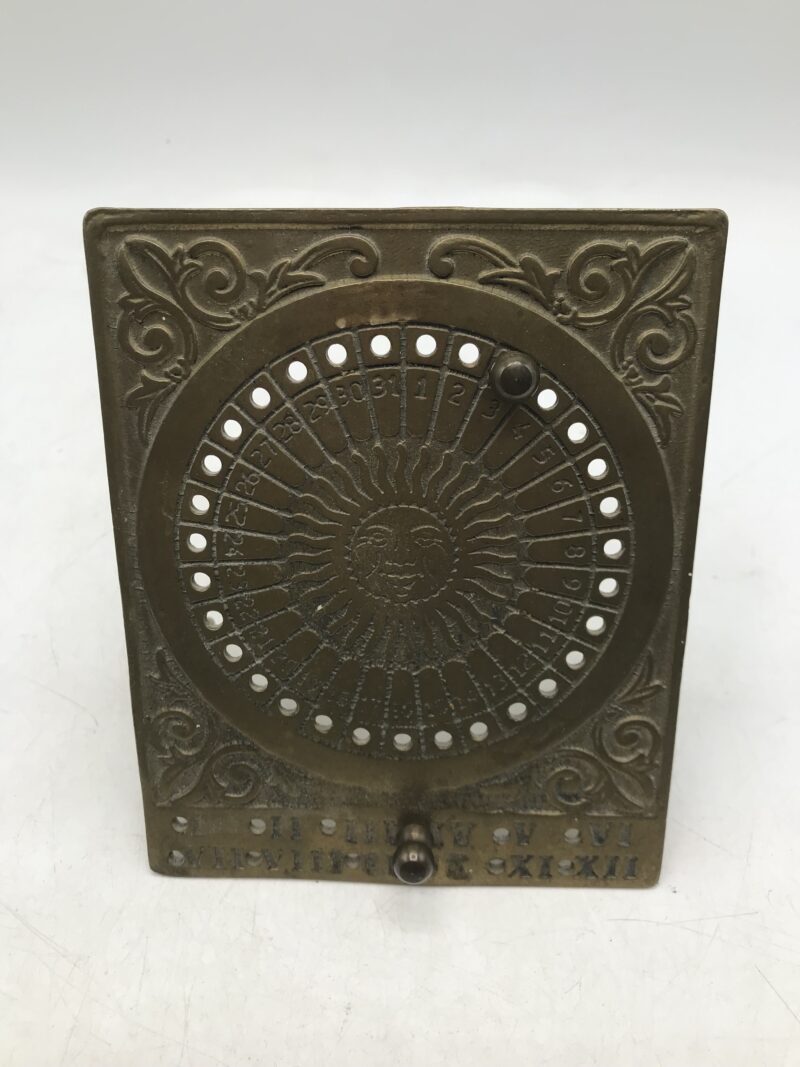 Ancien calendrier perpétuel laiton – Image 5