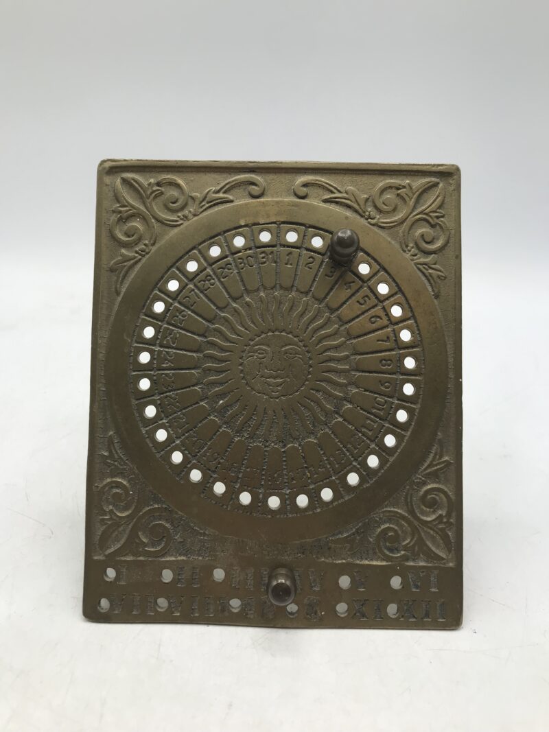 Ancien calendrier perpétuel laiton – Image 6
