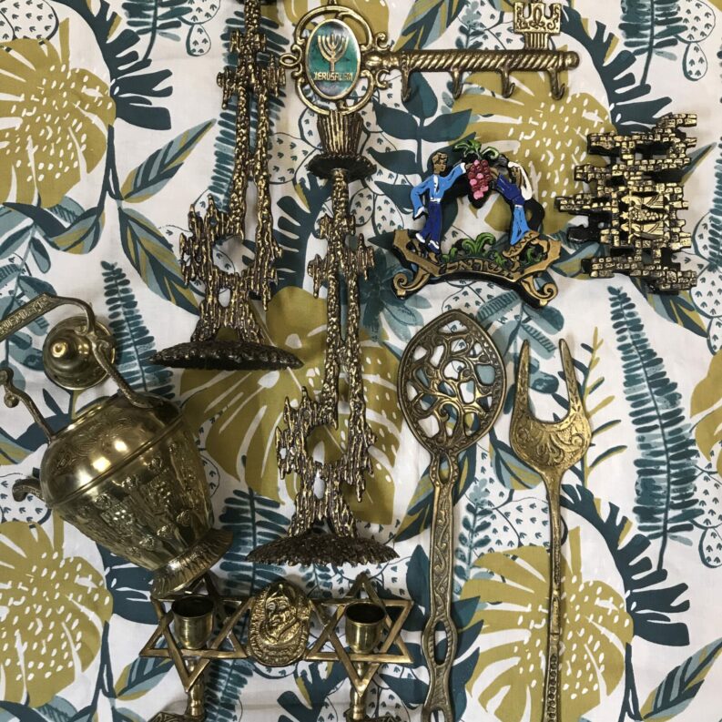 Lot d'objets d'Israël vintage