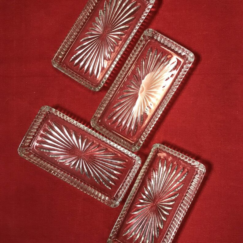 raviers art déco en verre