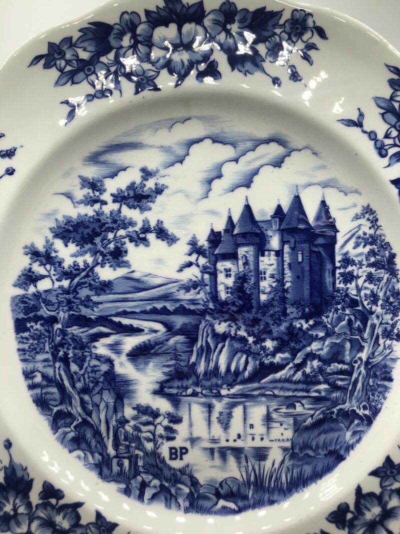 Lot de 4 assiettes porcelaine Pyroblan B.P – Image 3